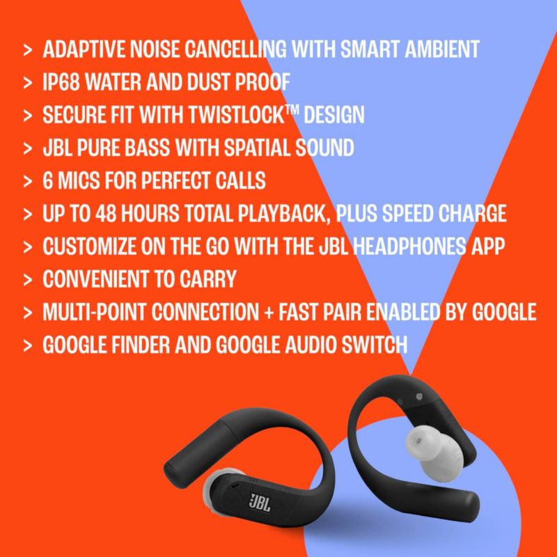 Auriculares JBL Endurance Peak 4 Inalámbricos con Cancelación de Ruido IP68