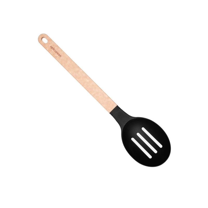 Cuchara ranurada Epicurean Gourmet de nylon con mango natural