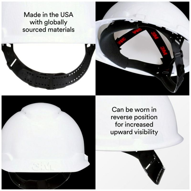 Casco 3M CHHWH1-V-12-DC ventilado con pinLock blanco