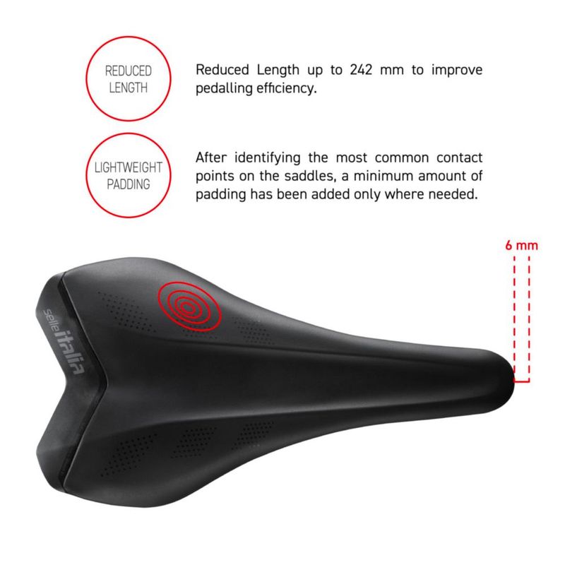 Sillín de bicicleta Selle Italia SLR Advan negro S1