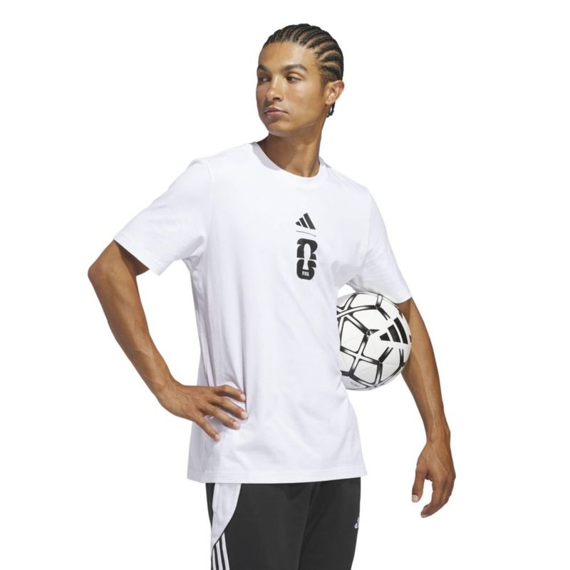 Camiseta adidas World Cup 26 gráfica blanca talla M