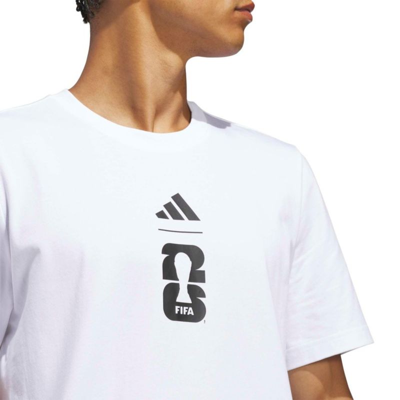 Camiseta adidas World Cup 26 gráfica blanca talla M