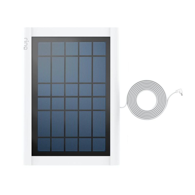 Panel Solar Ring Super 5W con Conector Tipo Barril Blanco