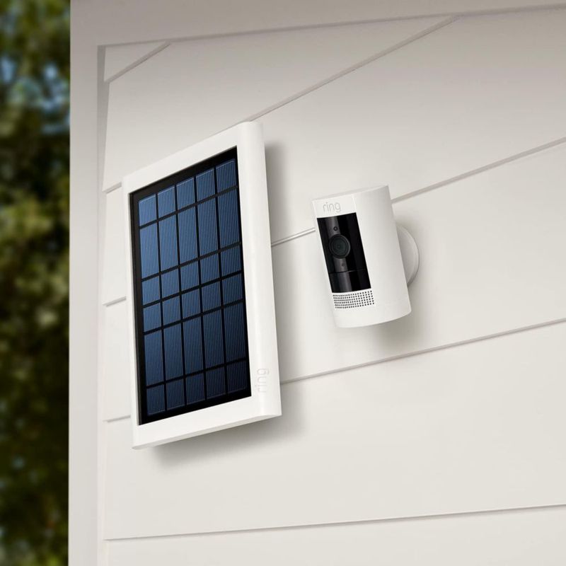 Panel Solar Ring Super 5W con Conector Tipo Barril Blanco