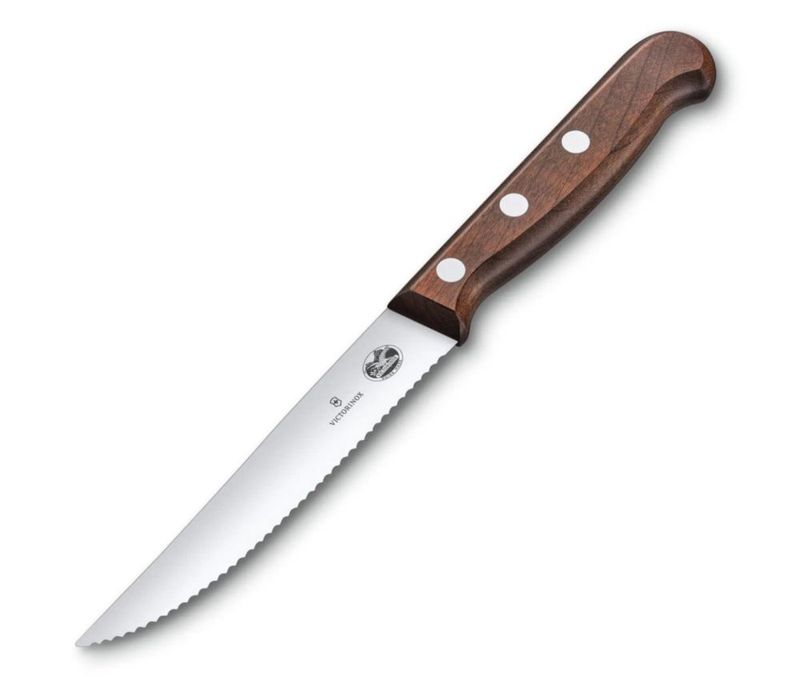 Juego de cuchillos para carne Victorinox de madera 12 cm hoja serrada