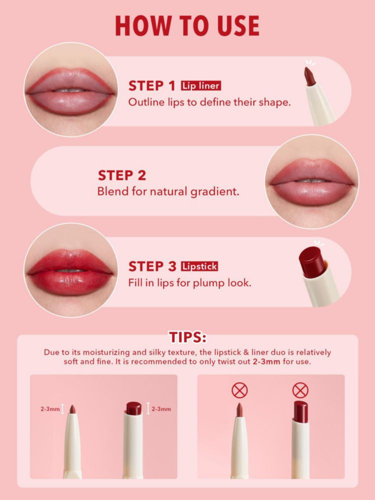 Labial SHEGLAM Glam 101 Dúo Tinte Ligero Cinna Swirl
