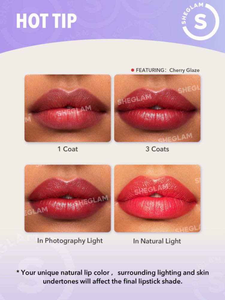 Labial SHEGLAM Glam 101 Dúo Tinte Ligero Cinna Swirl