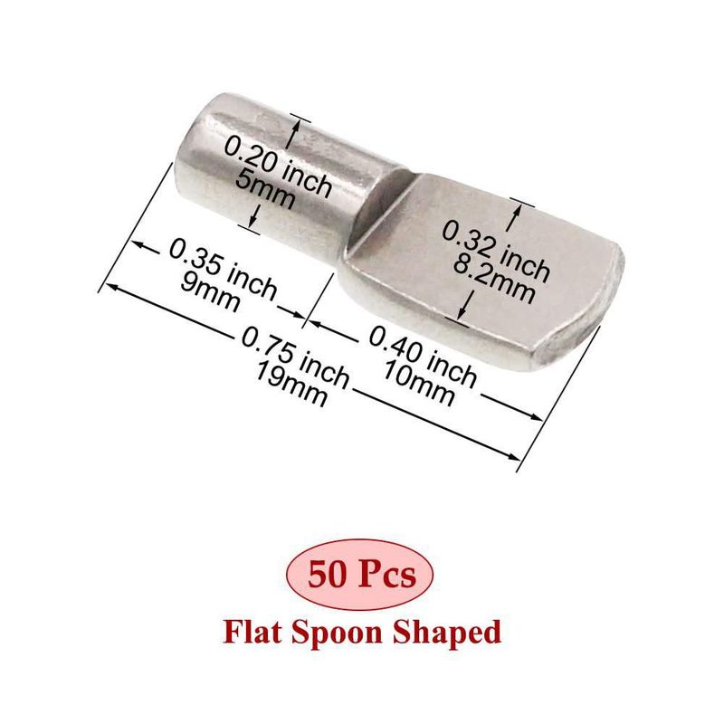 Pasadores de Estante JunLiWei 5 mm – Pack de 50 para Cocina y Librería