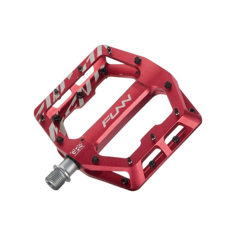 Pedal de Bicicleta Funn Plataforma Ancha 9/16" Eje (Rojo)