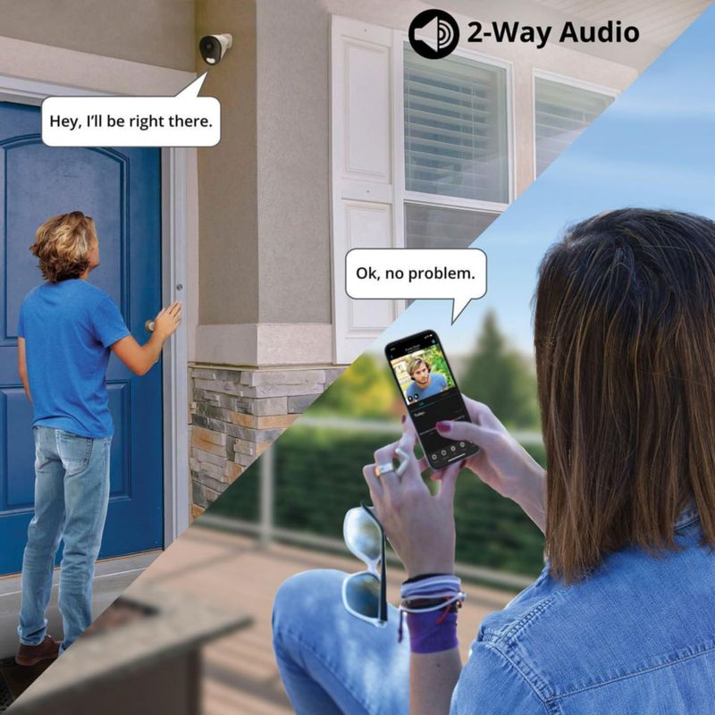 Cámara de seguridad Night Owl Plug-In Wi-Fi 4K HD con audio bidireccional