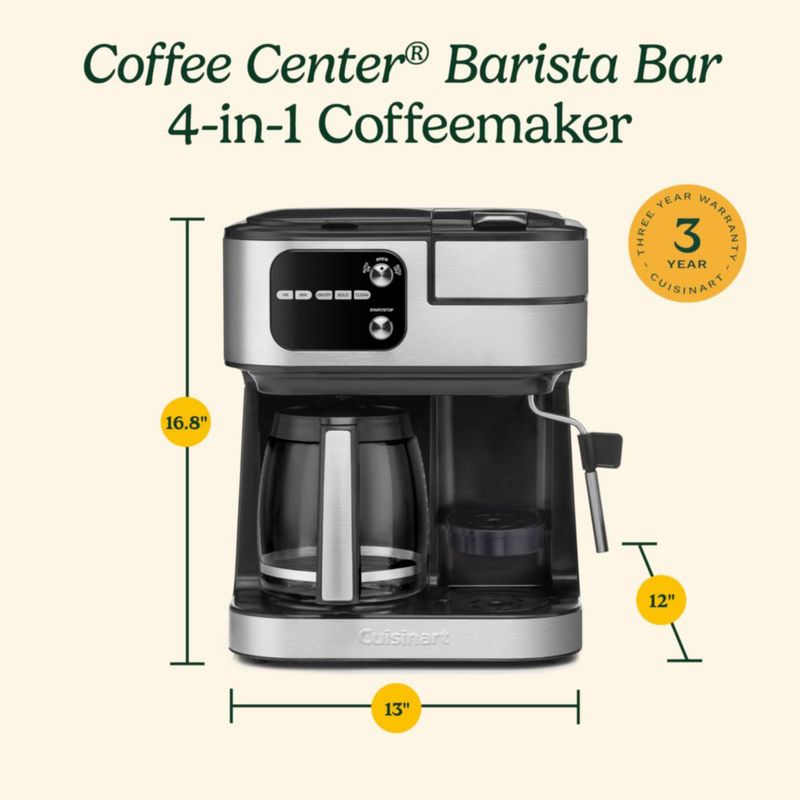 Máquina de café Cuisinart Coffee Center Barista Bar SS-4N1