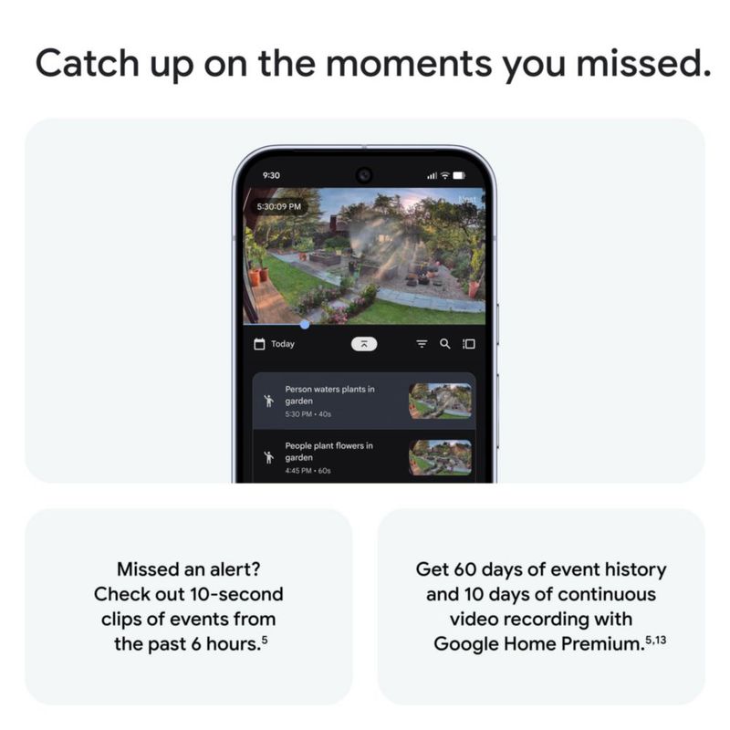 Cámara de Seguridad Google Nest Cam Exterior 2ª Generación 2025