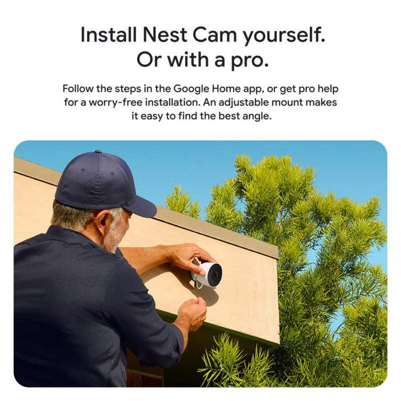 Cámara de Seguridad Google Nest Cam Exterior 2ª Generación 2025