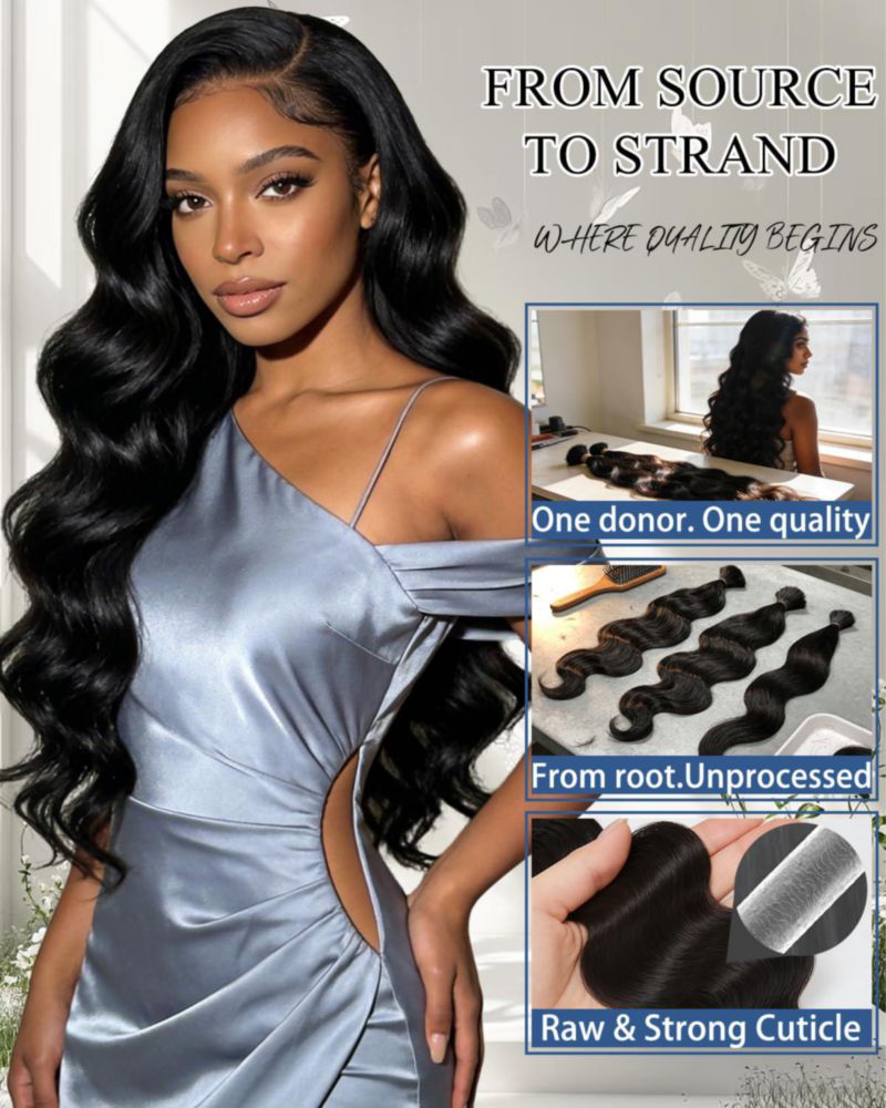 Extensión de cabello Lucklady Body Wave 51 56 y 61 cm