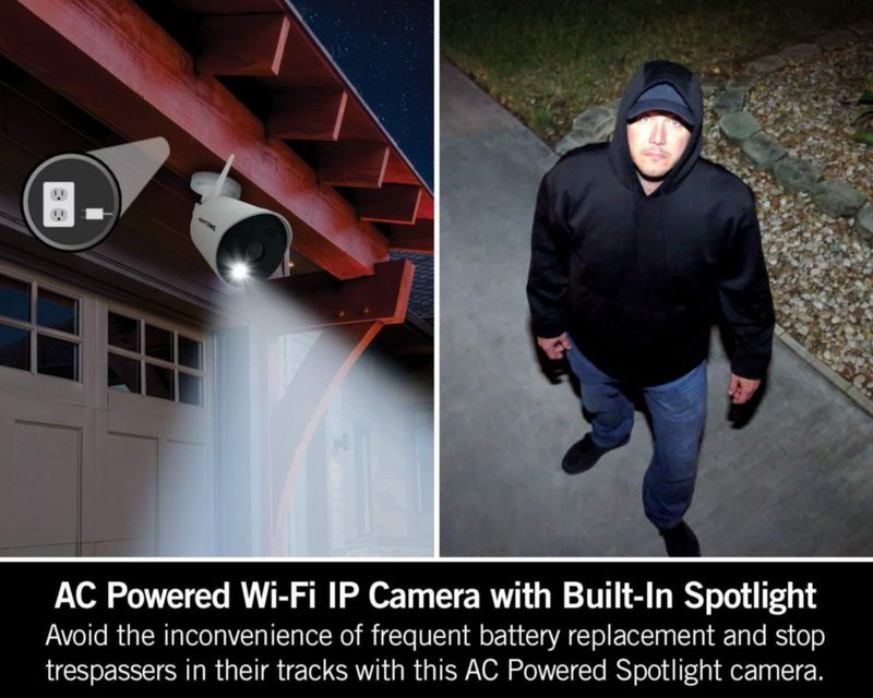 Cámara de Seguridad Night Owl WNIP2 1080p Wi‑Fi con Foco Iluminador