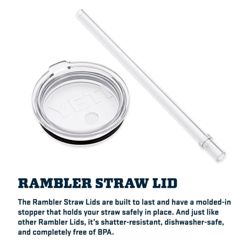 Tapa de repuesto con pajita para YETI Rambler 600 ml