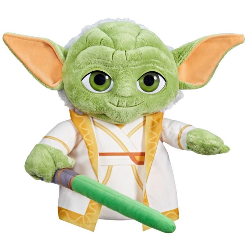 Peluche Star Wars Master Yoda de 34 cm con bata Jedi para niños mayores de 3 años