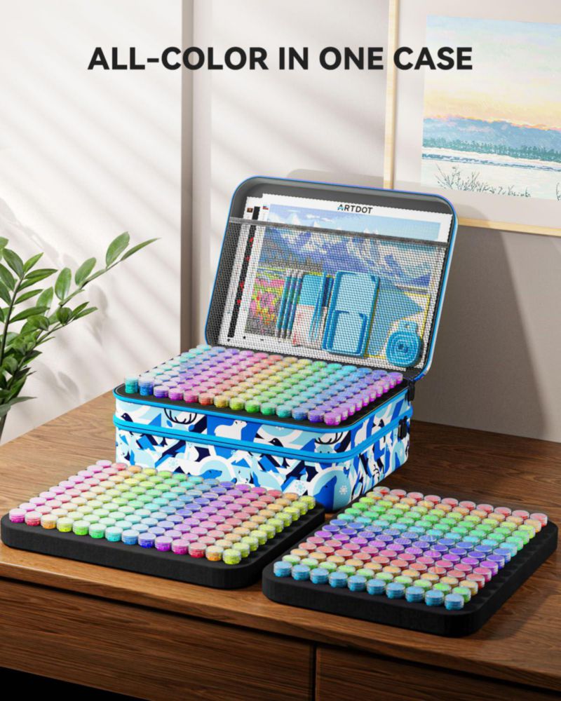 Contenedor de Almacenamiento ARTDOT de 420 Compartimentos para Kits de Arte con Diamantes