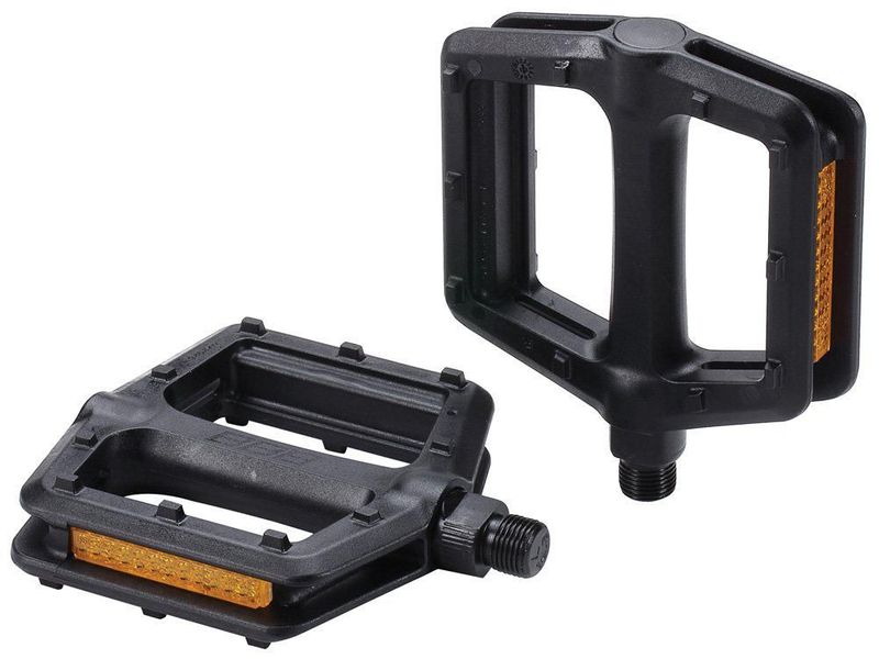 Pedal de bicicleta BBB TrailRide negro BPD-35 con reflectores