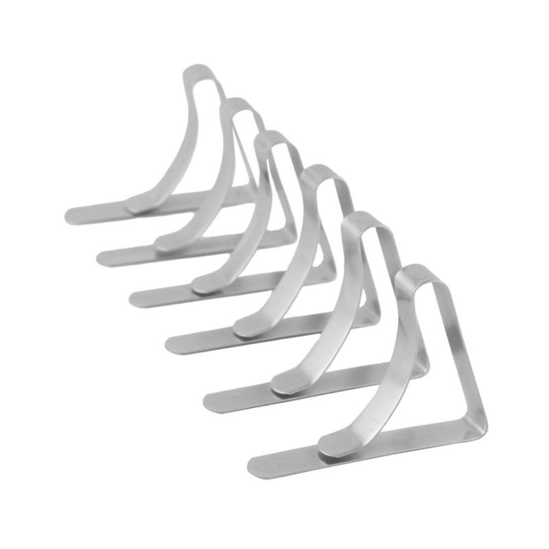 Pinzas para mantel Coghlan's de acero inoxidable juego de 6