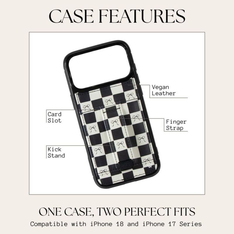 Funda Walli para iPhone 18/17 Pro de Cuero Vegano