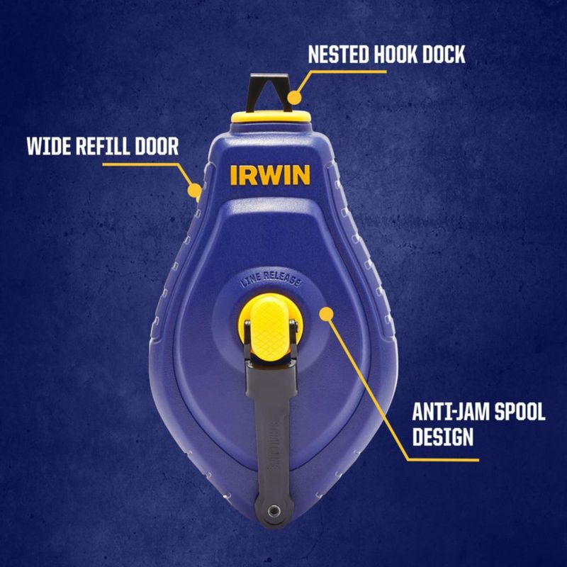 Rollo de tiza Irwin Strait-Line Speedline 30 m color rojo