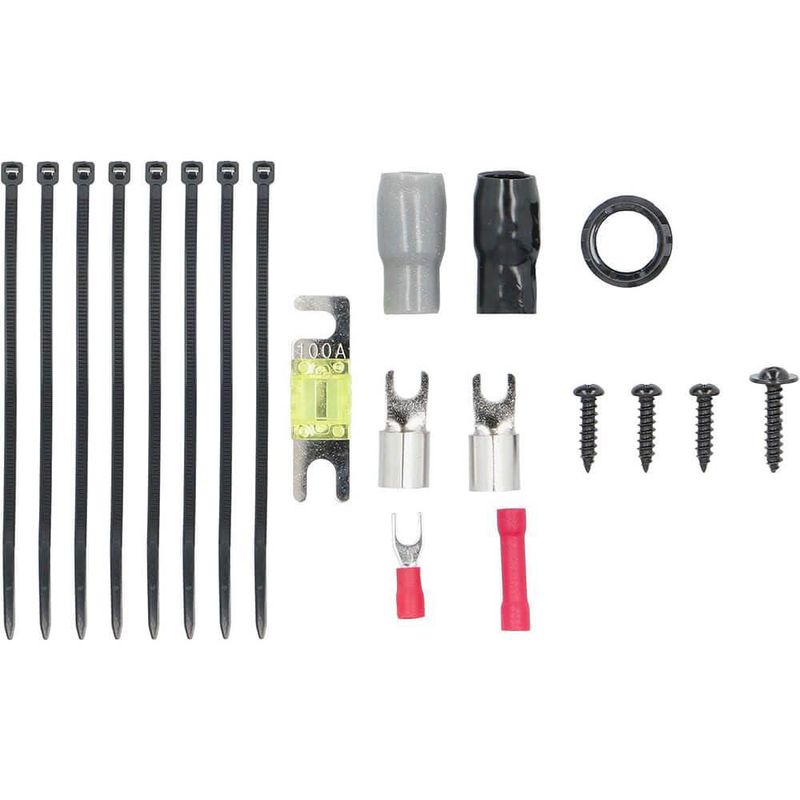 Kit de amplificador Raptor 1500 W 4 AWG con cable RCA y fusible
