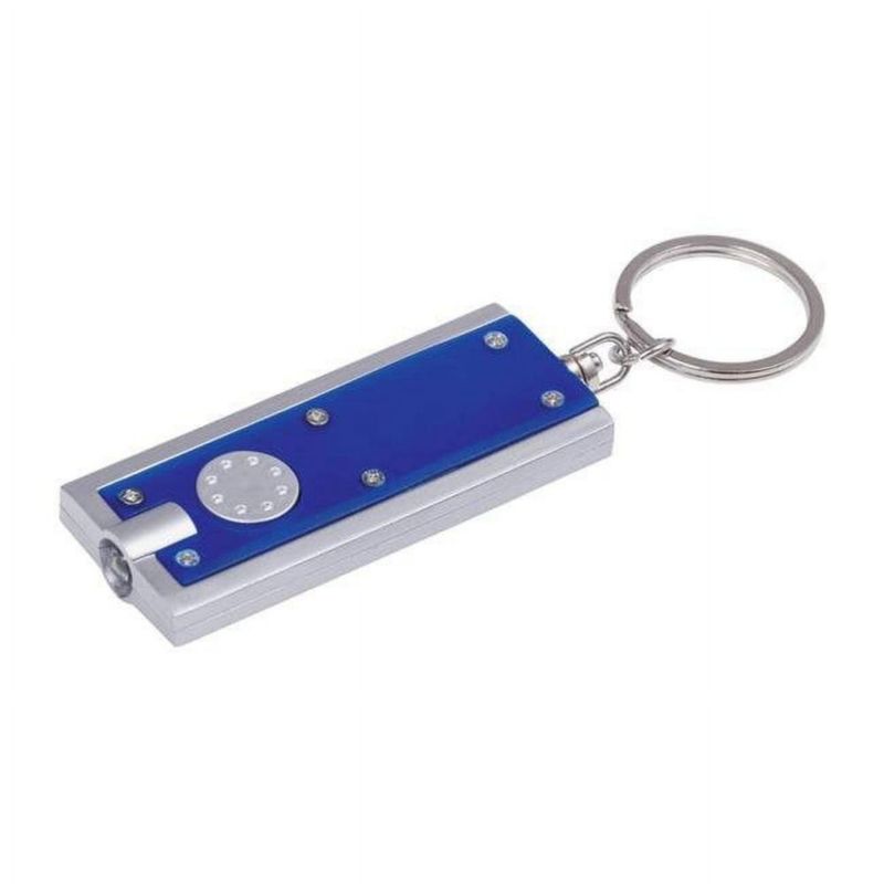 Llavero Hillman con forma de anillo dividido con luz LED de plástico de 1 pulgada paquete de 25