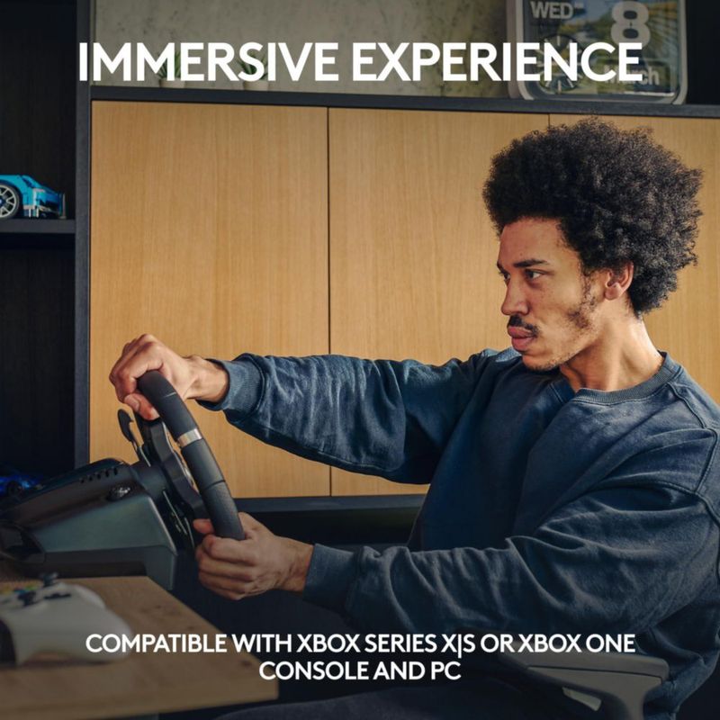Volante de carreras Logitech G920 Driving Force para Xbox/PC color negro