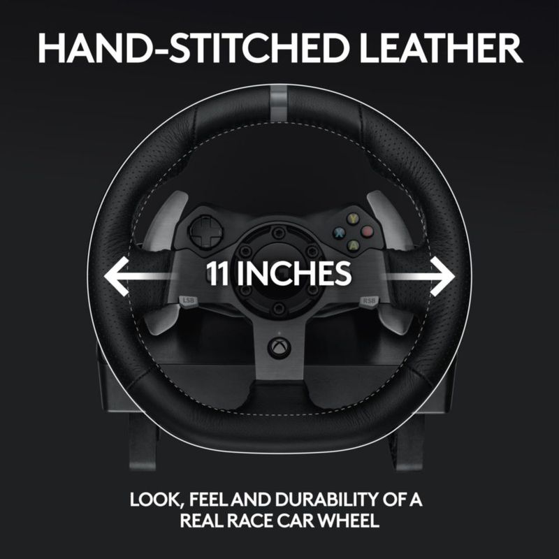 Volante de carreras Logitech G920 Driving Force para Xbox/PC color negro