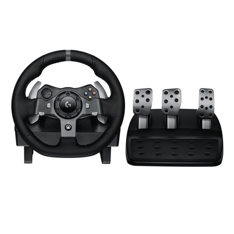Volante de carreras Logitech G920 Driving Force para Xbox/PC color negro