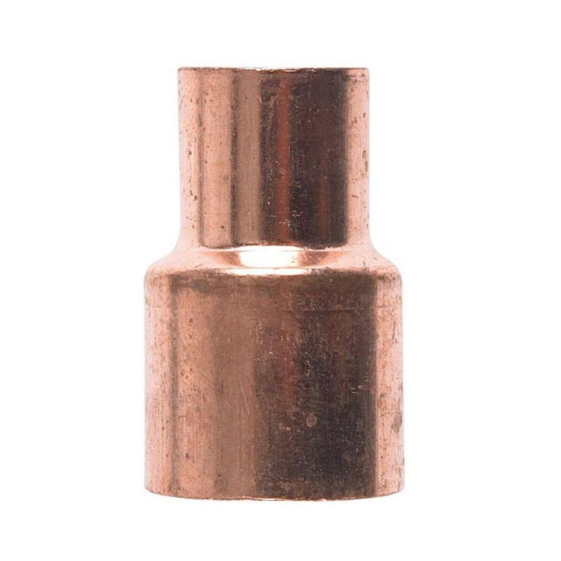 Acoplamiento de cobre Elkhart 3/4" x 1/2" con parada