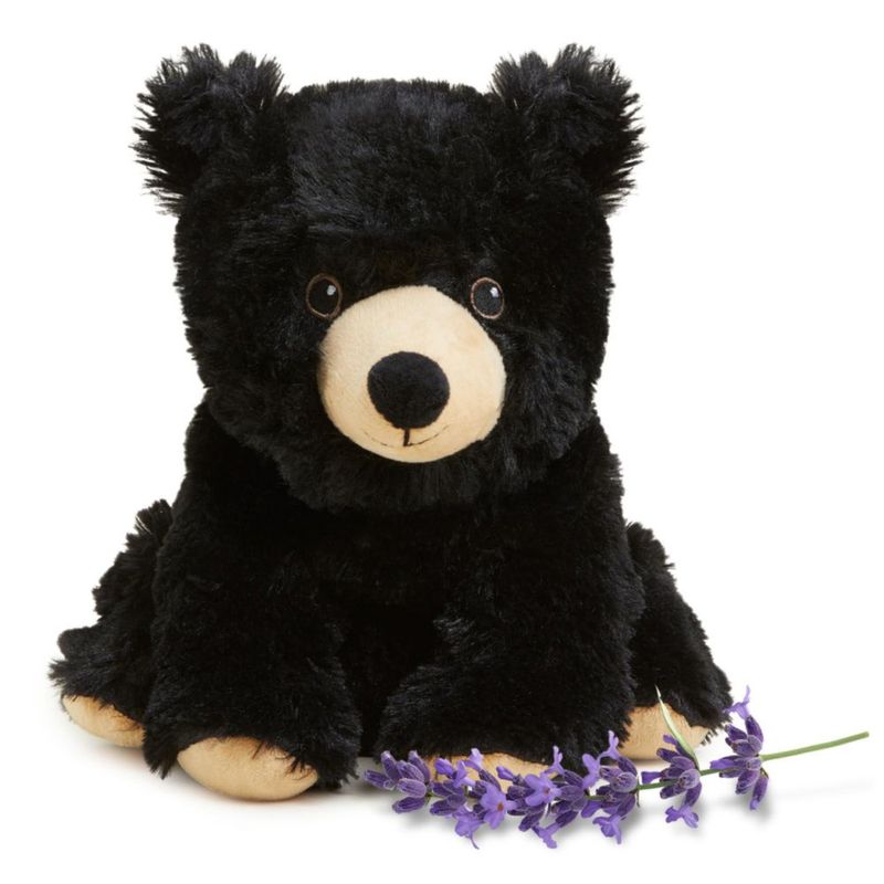 Animal de peluche Warmies Black Bear apto para microondas y pesado