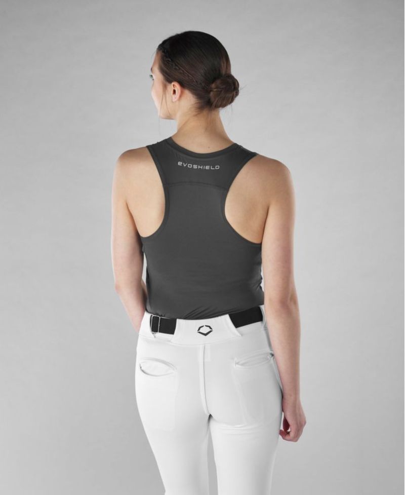 Protector de Pecho EvoShield para Mujer talla S gris sin mangas
