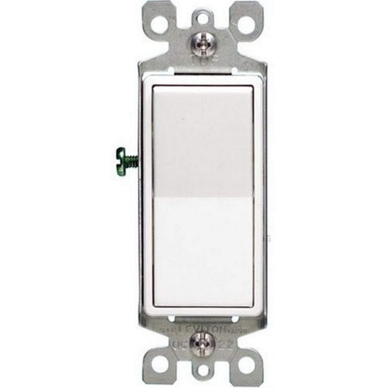 Interruptor electrónico Leviton 107-5603-2WS de 3 vías blanco