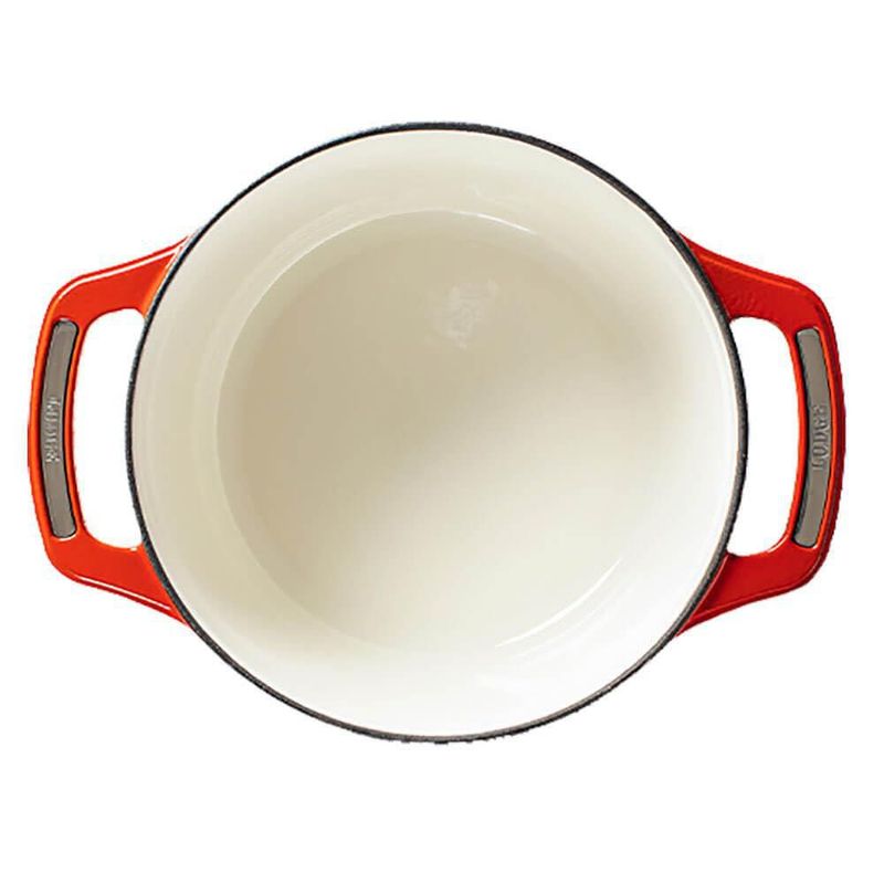 Cocotte Lodge de hierro fundido esmaltado de 45 qt color cereza