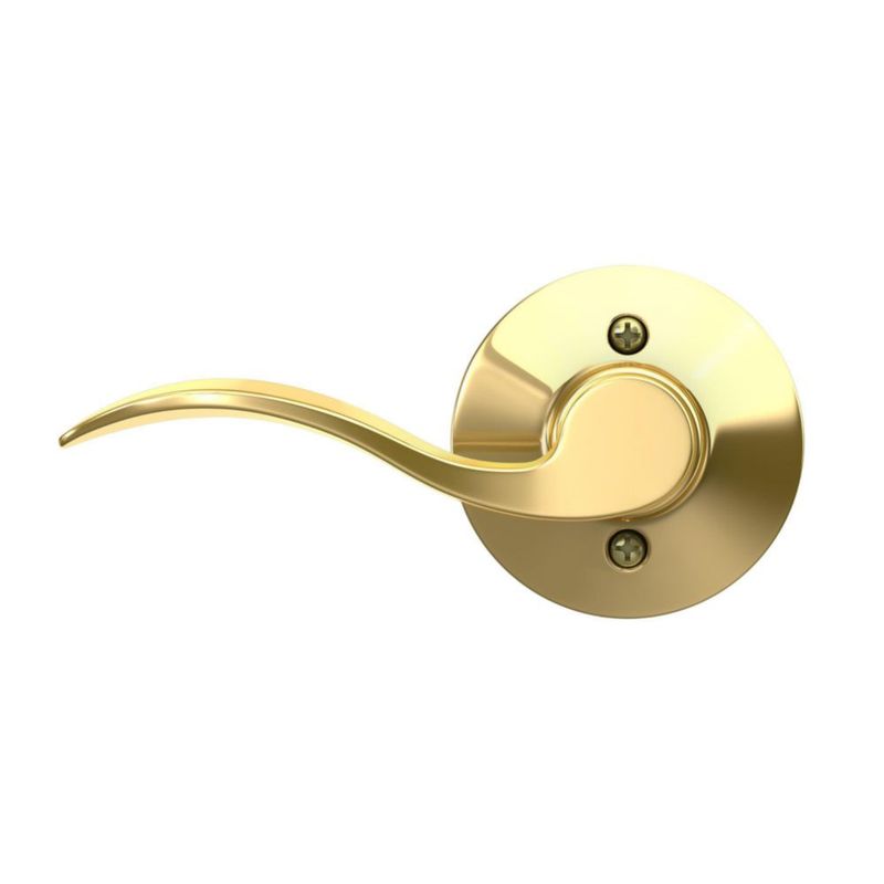 Palanca de puerta SCHLAGE F170 ACC 605 LH mano izquierda latón brillante