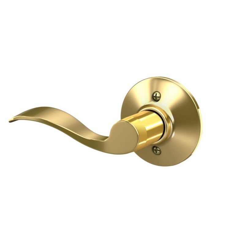 Palanca de puerta SCHLAGE F170 ACC 605 LH mano izquierda latón brillante