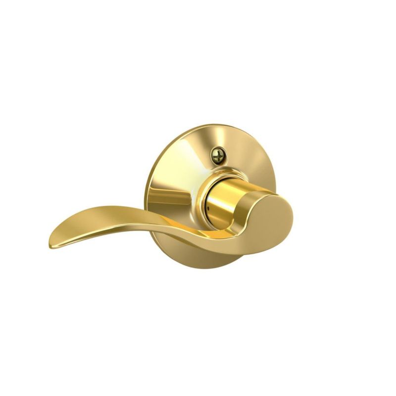Palanca de puerta SCHLAGE F170 ACC 605 LH mano izquierda latón brillante