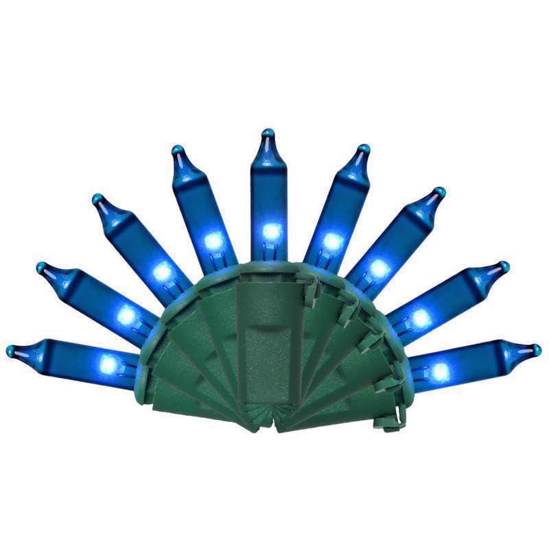 Bombilla LED azul clásica Celebrations CMAS de 75 m 100 unidades