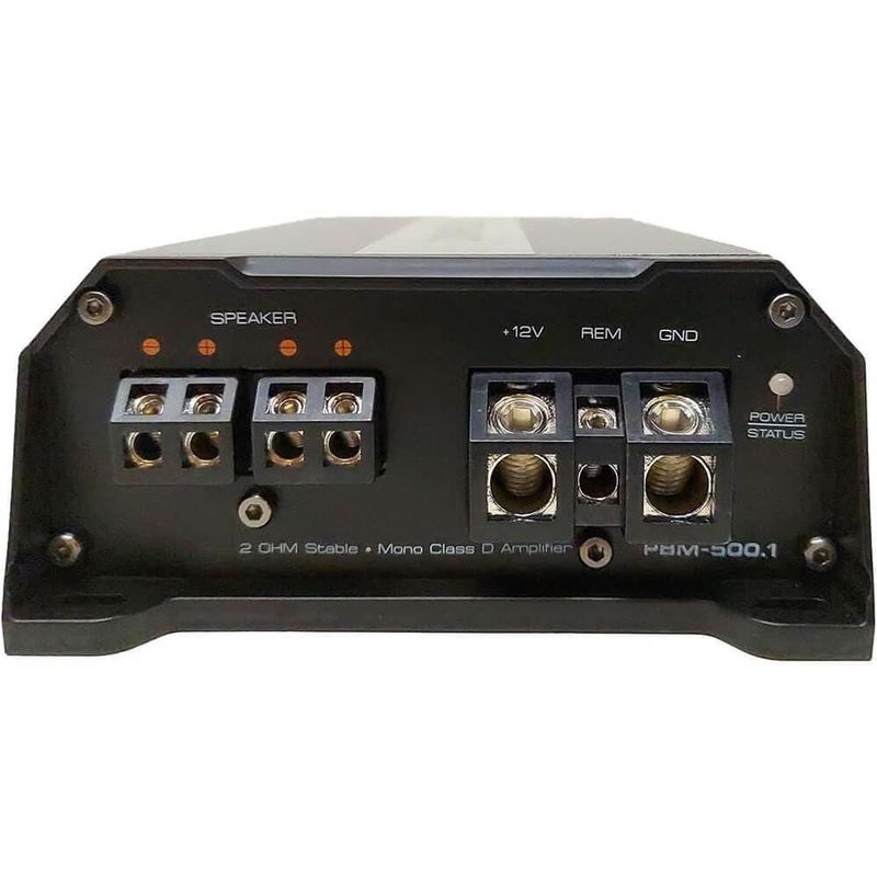 Amplificador PowerBass PBM-500 500W mono de 2 ohmios mini