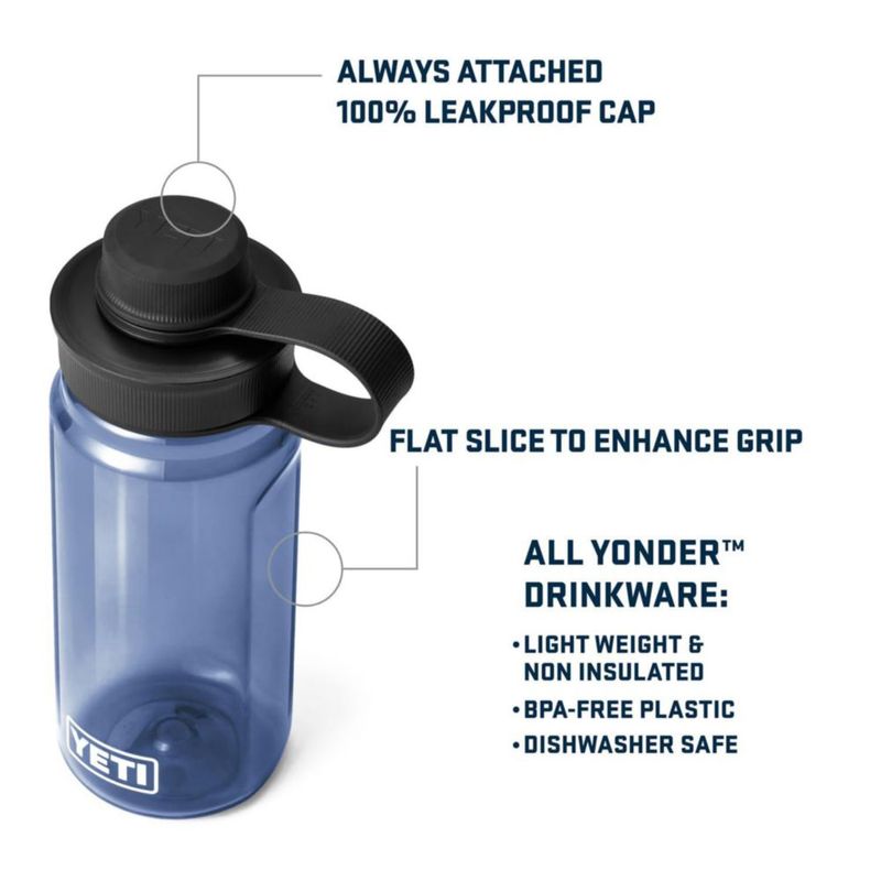Botella de agua Yeti Yonder 600 ml/20 oz con tapa de amarre Big Wave Blue
