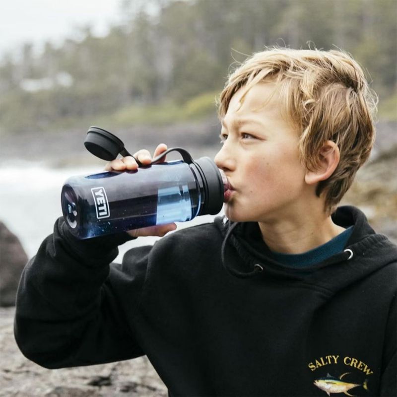 Botella de agua Yeti Yonder 600 ml/20 oz con tapa de amarre Big Wave Blue