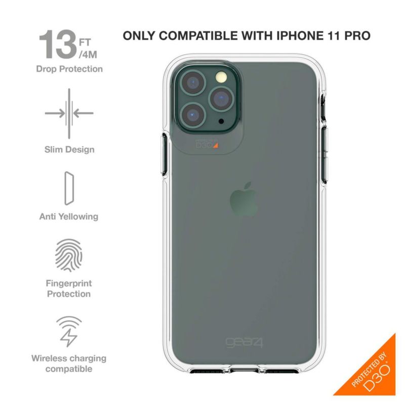Funda para teléfono GEAR4 Crystal Palace compatible con iPhone 11 Pro