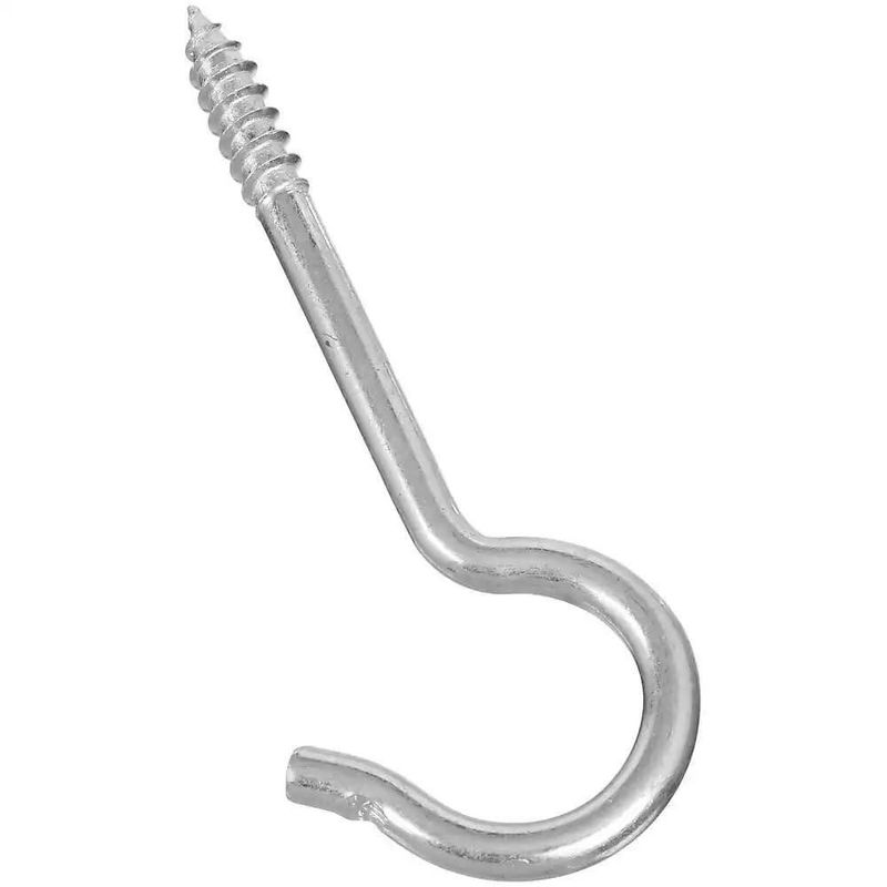 Gancho de rosca con extremo redondo National Hardware 98 cm chapado en zinc