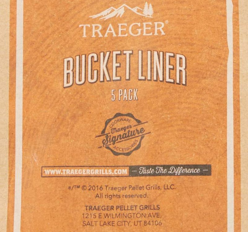 Revestimiento para cubeta de grasa Traeger BAC407 paquete de 5 aluminio