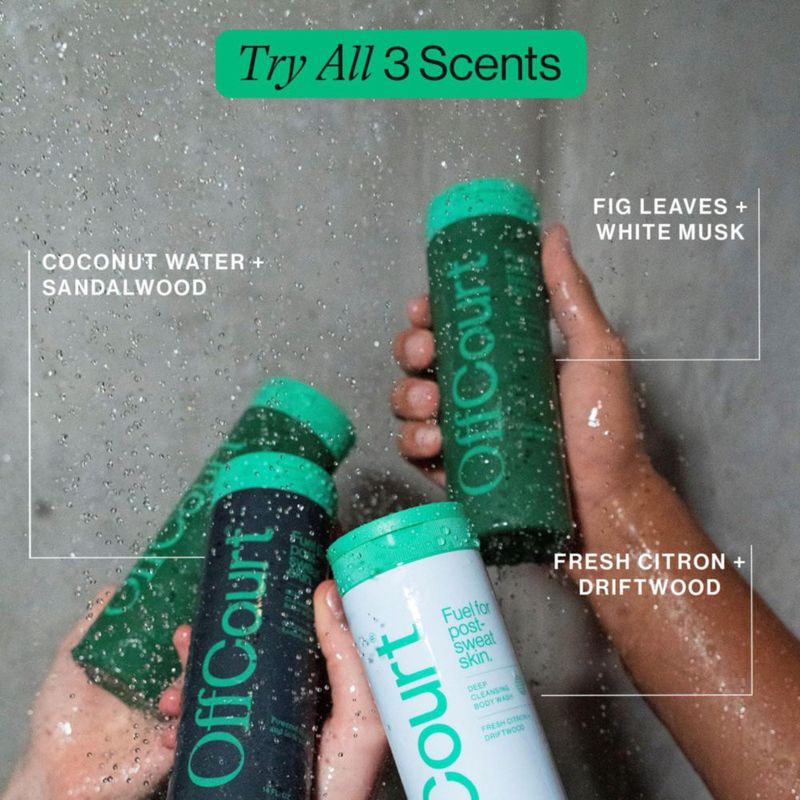 Gel de Ducha OffCourt 400 ml con Hojas de Higo y Almizcle Blanco
