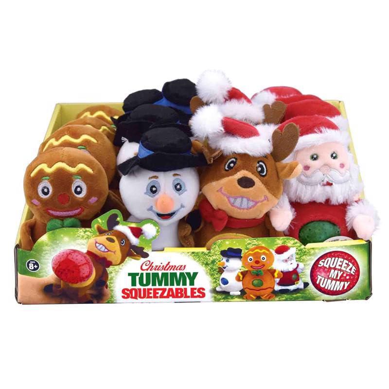 Figura de juguete Magic Seasons Christmas Tummy Squeezables paquete de 1