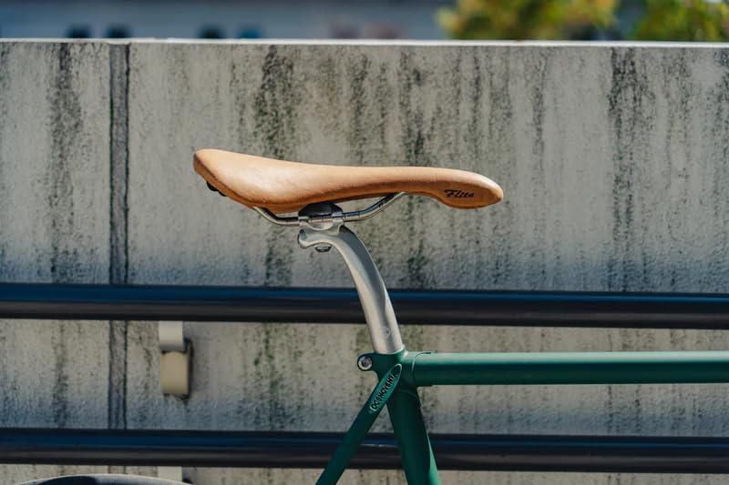 Sillín de bicicleta Selle Italia Flite de cuero marrón