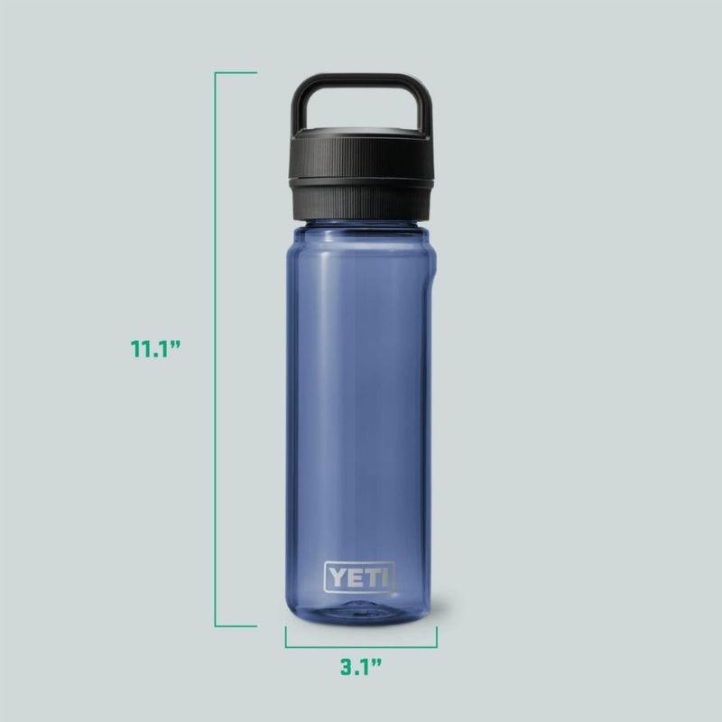 Botella de agua Yeti Yonder 750 ml con tapa Yonder Chug color azul marino